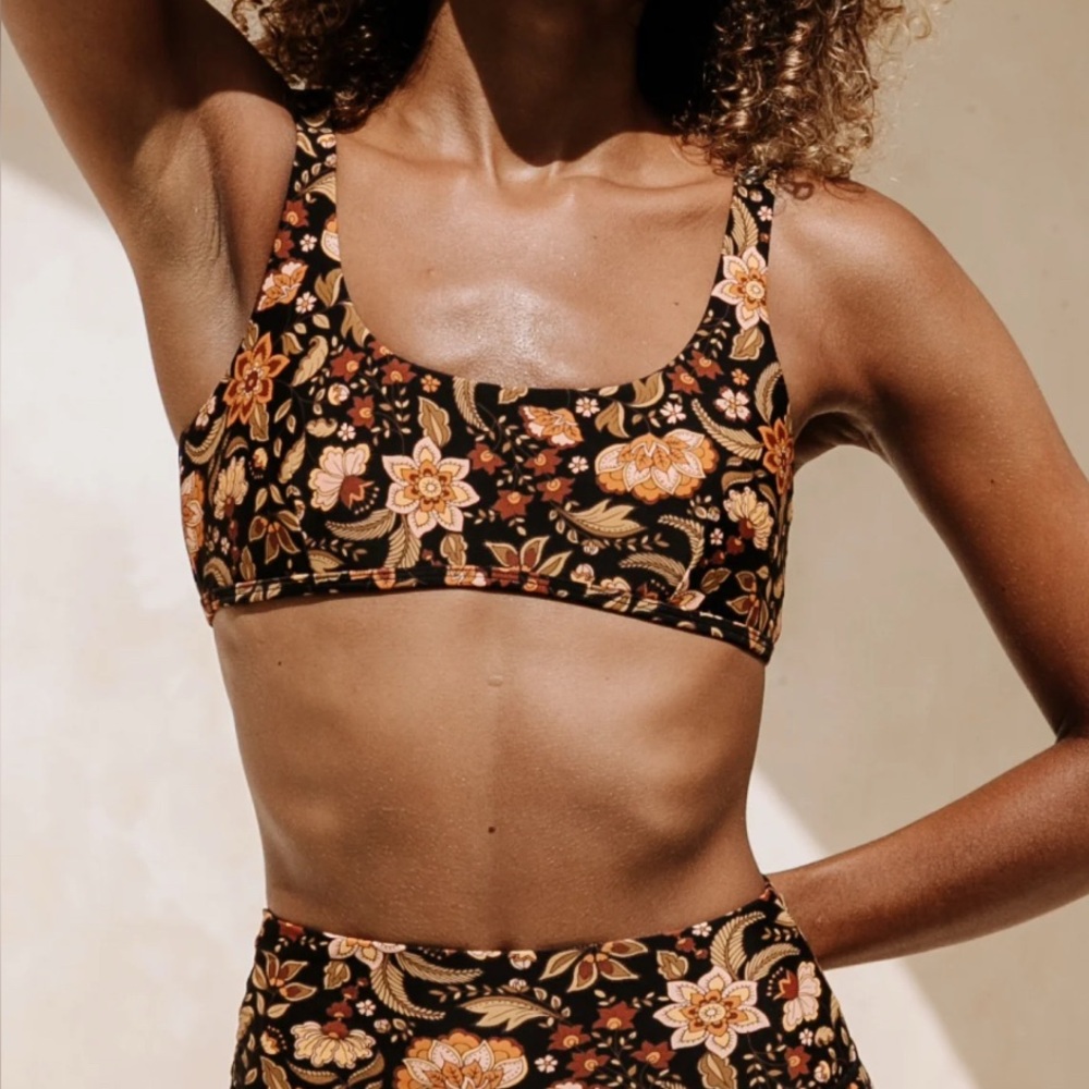 Kavala Floral Print Bikini top